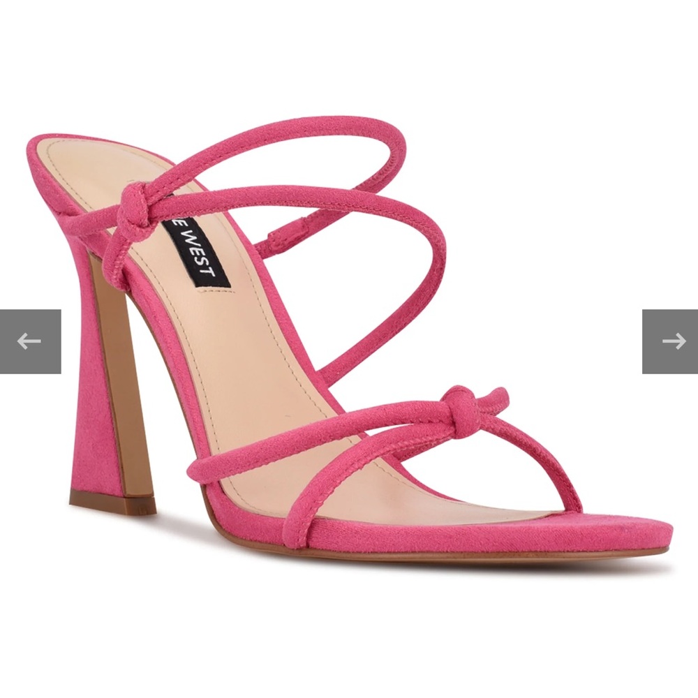 BRAND NEW! Nine West Kims Heeled Slide Sandals